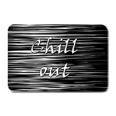 Black An White  chill Out  Plate Mats by Valentinaart