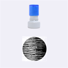 I Love Black And White Rubber Round Stamps (small) by Valentinaart