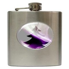 Purple Christmas Tree Hip Flask (6 Oz)