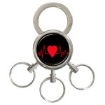 Hart bit 3-Ring Key Chains Front