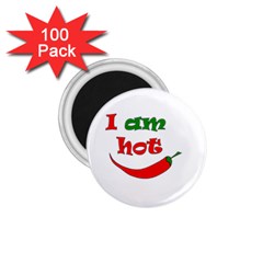 I Am Hot  1 75  Magnets (100 Pack)  by Valentinaart