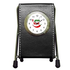 I Am Hot  Pen Holder Desk Clocks by Valentinaart