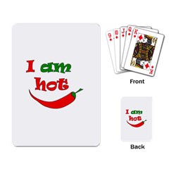 I Am Hot  Playing Card by Valentinaart