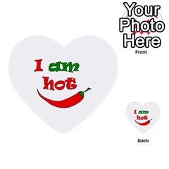 I Am Hot  Multi-purpose Cards (heart)  by Valentinaart