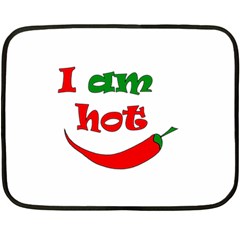 I Am Hot  Fleece Blanket (mini) by Valentinaart