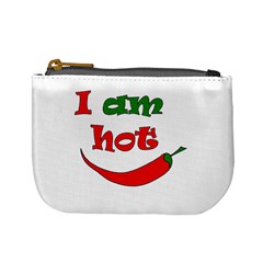 I Am Hot  Mini Coin Purses by Valentinaart