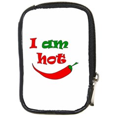 I Am Hot  Compact Camera Cases by Valentinaart