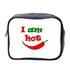 I Am Hot  Mini Toiletries Bag 2-side by Valentinaart