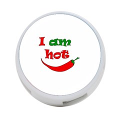 I Am Hot  4-port Usb Hub (one Side) by Valentinaart