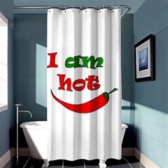 I Am Hot  Shower Curtain 36  X 72  (stall)  by Valentinaart