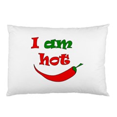 I Am Hot  Pillow Case (two Sides) by Valentinaart