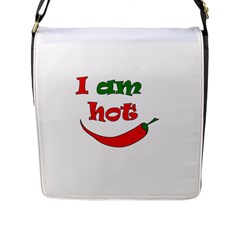 I Am Hot  Flap Messenger Bag (l)  by Valentinaart