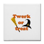 Twerk or treat - Funny Halloween design Tile Coasters Front