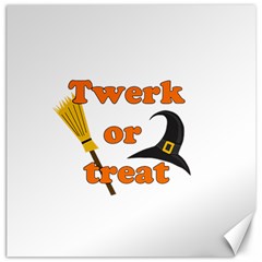 Twerk Or Treat - Funny Halloween Design Canvas 20  X 20   by Valentinaart