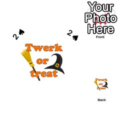 Twerk Or Treat - Funny Halloween Design Playing Cards 54 (heart) 