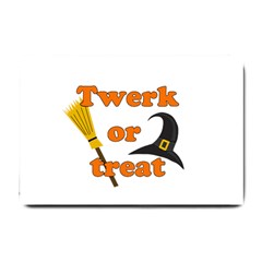 Twerk Or Treat - Funny Halloween Design Small Doormat  by Valentinaart