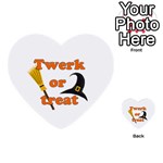 Twerk or treat - Funny Halloween design Multi-purpose Cards (Heart)  Back 7