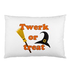 Twerk Or Treat - Funny Halloween Design Pillow Case by Valentinaart