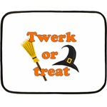 Twerk or treat - Funny Halloween design Fleece Blanket (Mini) 35 x27  Blanket