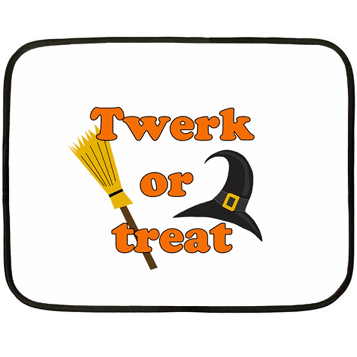 Twerk or treat - Funny Halloween design Fleece Blanket (Mini)