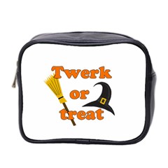 Twerk Or Treat - Funny Halloween Design Mini Toiletries Bag 2-side by Valentinaart