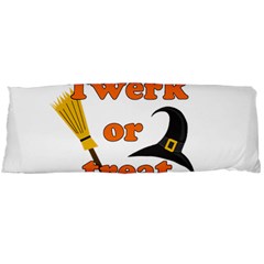 Twerk Or Treat - Funny Halloween Design Body Pillow Case (dakimakura) by Valentinaart