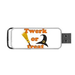 Twerk Or Treat - Funny Halloween Design Portable Usb Flash (two Sides) by Valentinaart