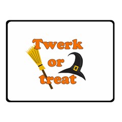 Twerk Or Treat - Funny Halloween Design Double Sided Fleece Blanket (small)  by Valentinaart