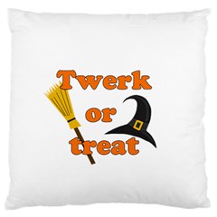 Twerk Or Treat - Funny Halloween Design Standard Flano Cushion Case (one Side) by Valentinaart