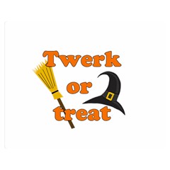 Twerk Or Treat - Funny Halloween Design Double Sided Flano Blanket (medium)  by Valentinaart