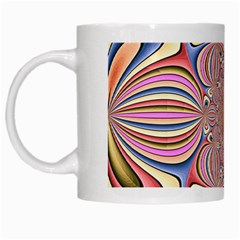 Pastel Shades Ornamental Flower White Mugs by designworld65