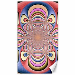 Pastel Shades Ornamental Flower Canvas 40  X 72   by designworld65