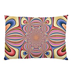 Pastel Shades Ornamental Flower Pillow Case by designworld65