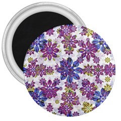 Stylized Floral Ornate Pattern 3  Magnets by dflcprints