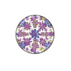 Stylized Floral Ornate Pattern Hat Clip Ball Marker (4 Pack) by dflcprints