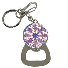 Stylized Floral Ornate Pattern Bottle Opener Key Chains by dflcprints