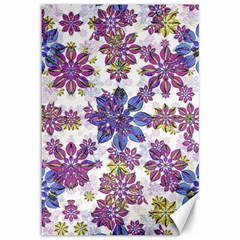 Stylized Floral Ornate Pattern Canvas 12  X 18   by dflcprints