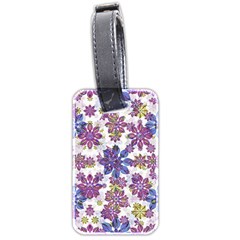 Stylized Floral Ornate Pattern Luggage Tags (two Sides) by dflcprints