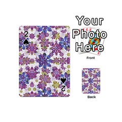 Stylized Floral Ornate Pattern Playing Cards 54 (mini)  by dflcprints