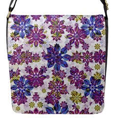 Stylized Floral Ornate Pattern Flap Messenger Bag (s) by dflcprints