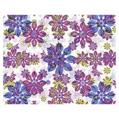 Stylized Floral Ornate Pattern Double Sided Flano Blanket (medium)  by dflcprints