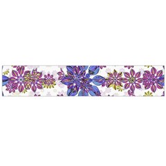 Stylized Floral Ornate Pattern Flano Scarf (large)  by dflcprints