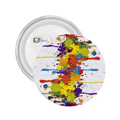 Crazy Multicolored Double Running Splashes 2 25  Buttons by EDDArt