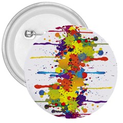 Crazy Multicolored Double Running Splashes 3  Buttons by EDDArt