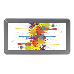 Crazy Multicolored Double Running Splashes Memory Card Reader (mini) by EDDArt