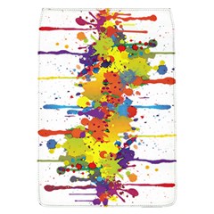 Crazy Multicolored Double Running Splashes Flap Covers (l)  by EDDArt