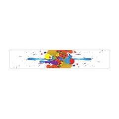 Crazy Multicolored Double Running Splashes Flano Scarf (mini) by EDDArt