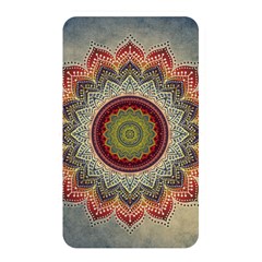 Folk Art Lotus Mandala Dirty Blue Red Memory Card Reader by EDDArt