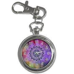 Flower Of Life Indian Ornaments Mandala Universe Key Chain Watches by EDDArt