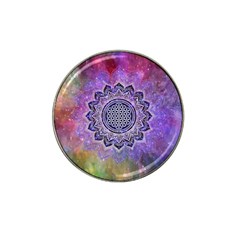 Flower Of Life Indian Ornaments Mandala Universe Hat Clip Ball Marker by EDDArt